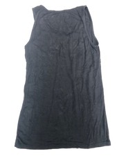 T-shirt nera senza maniche