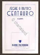 Brochure Seghe a Nastro Centauro - Carpi - 1930 ca.