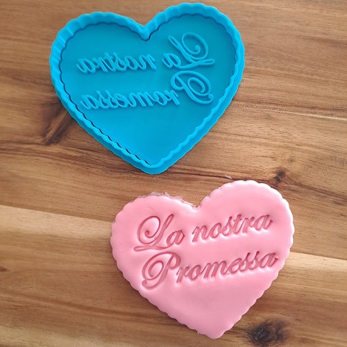 Stampo cuore nostra - stampo, a