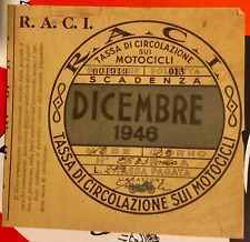 BOLLO RACI 1946 ACI Tassa di