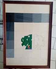 Litografia Renato Pengo 1976 arte contemporanea 50 x 70 cm firmata e numerata