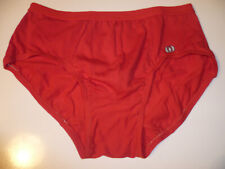 SLIP UOMO INTIMO HOM ROSSO TG XXS / 40 COTONE MADE IN FRANCE VINTAGE