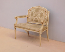 Divano divanetto st.Luigi XVI laccato, '900 - L 100,5 cm!