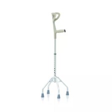 Bastone Quadripode con Appoggio Antibrachiale Regolabile in Altezza per anziani