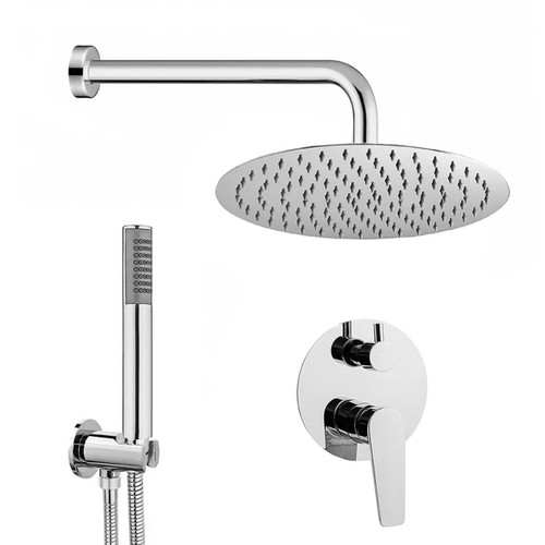 Kit doccia incasso cromato