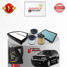 KIT TAGLIANDO 4 FILTRI E OLIO CHEVROLET CAPTIVA 2.2 D 135KW 184CV DAL 2011 ->