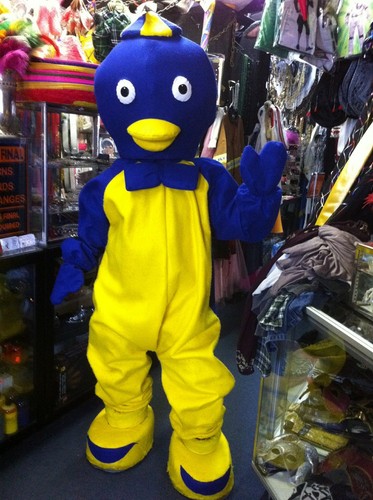 Costume mascotte pinguino blu