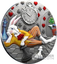 RESTO CONIGLIO BIANCO Fiabe 1 oz moneta argento 1$ Niue 2025