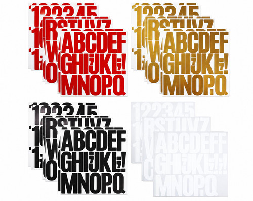 Adesivi numeri lettere - ,