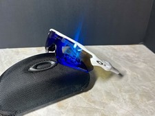 Occhiali da sole Oakley Radar Ev Path bianco opaco/blu profondo Prizm compresa custodia