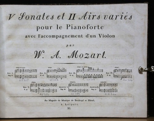 Mozart sonate ii arie - v, sonate,