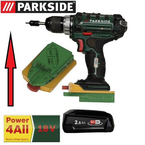 Adattatore parkside 18v x20v - 18v,