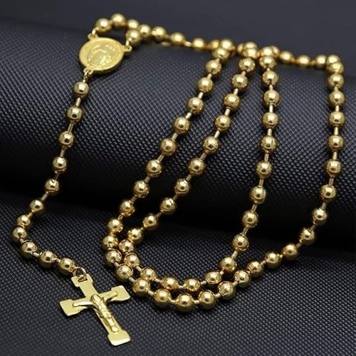 Collana cattolica oro giallo - oro,