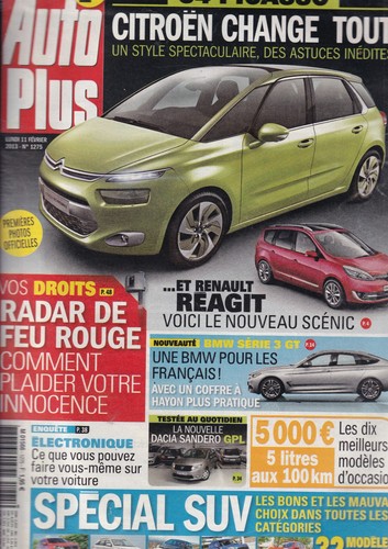 Auto plus 1275 scenic c4 - n°1275, /