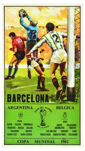 Poster vintage 1982 mondiali - vintage,