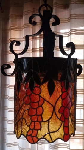 Lampadario lanterna ferro - lampadario,