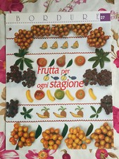 Schema punto croce Ricamo Bordure Frutta per ogni stagione ananas pera anguria