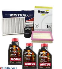 Kit 3 Filtri + 3L Olio Motul 5w30 Peugeot 108 Citroen C1 II Toyota Aygo II 1.0