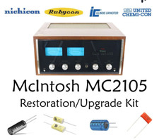 McIntosh MC2105 amplificatore ricostruzione restauro recap upgrade kit filtro condensatore