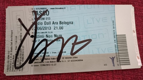 Vasco rossi autografo - vasco,