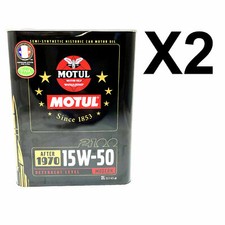 4 LT Olio Motore Motul 2100 15W50 Semi Sintetico Auto Storiche d'Epoca Dopo 1970
