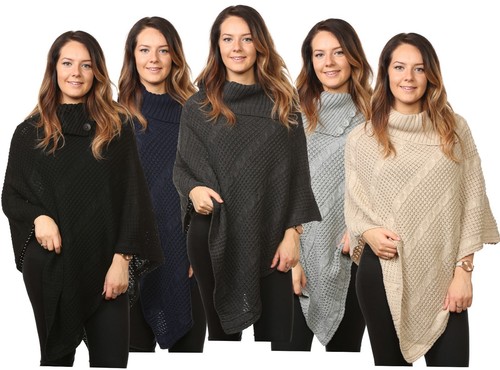 Poncho maglione maglione