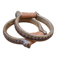 Staffe western in pelle grezza