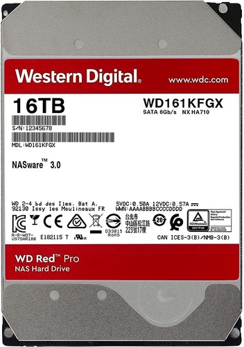 Red pro 16tb hard - 16tb, disk