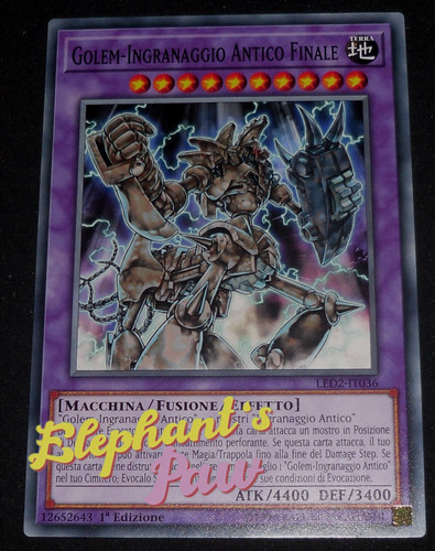 Yugioh golem ingranaggio - -,