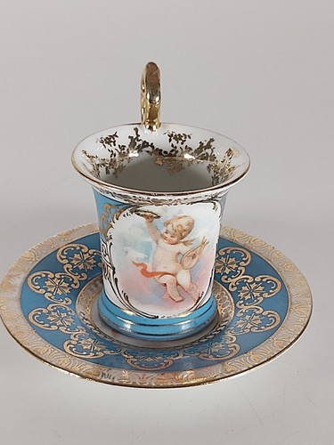 Antica tazza piattino - antica, e