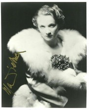 MARLENE DIETRICH autografo