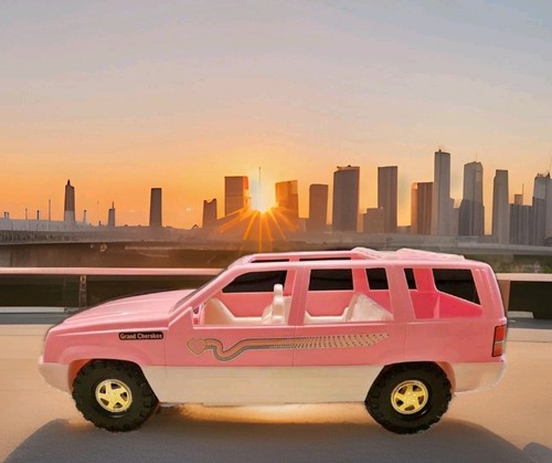 Vintage tim mee - barbie, jeep