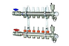 COLLETTORE PER IMPIANTO A PAVIMENTO RADIANTE RISCALDAMENTO A PAVIMENTO 4 VIE
