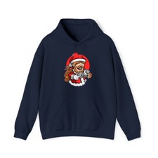 Santa With a Gun Funny Hooded