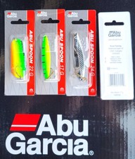 5 x ABU GARCIA CUCCHIAINO ONDULANTE BIG SPOON SET 5 PEZZI ASSORTITI  ASPI LUCCIO