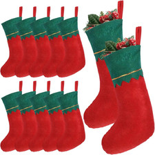 Calze Della Befana Vuote,12 Pezzi Calza Befana Grande Vuota,Calze Di Natale Da A