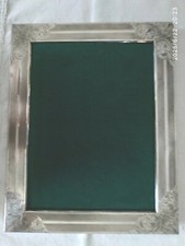 CORNICE PORTAFOTO GRANDE ARGENTO 800  INTAGLIATA A FOGLIE D' ACANTO ARREDO