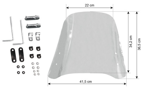 Kit parabrezza trasparente - kit,