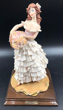 SCULTURA STATUA STATUETTA DONNA ELEGANTE DI MODA Capodimonte A. Belcari