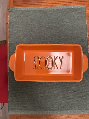 Rae dunn orange spooky ceramic - spooky,