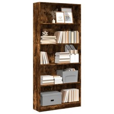 vidaXL Libreria Rovere Fumo 80x24x176 cm in Legno Multistrato