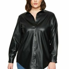 Giacca camicia donna - pelle, di