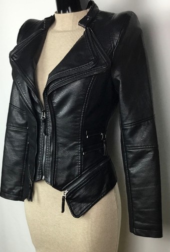 Giacca biker donna effetto - giacca,