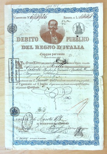 Debito pubblico regno - debito,