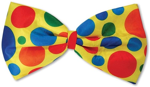 Cravatta con fiocco clown - fiocco,