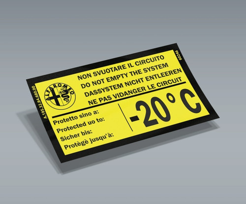 Adesivo anticongelante - adesivo, -20°