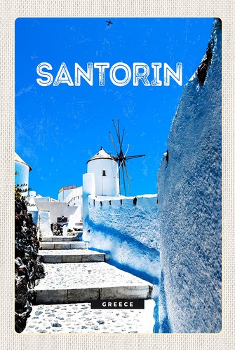 Targa legno 18x12 - , santorini