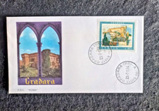 2 FDC Italia 1974 – Portofino e Gradara – Buste primo giorno viaggiate