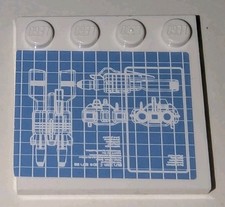 Lego Piastrella Bianca 4x4