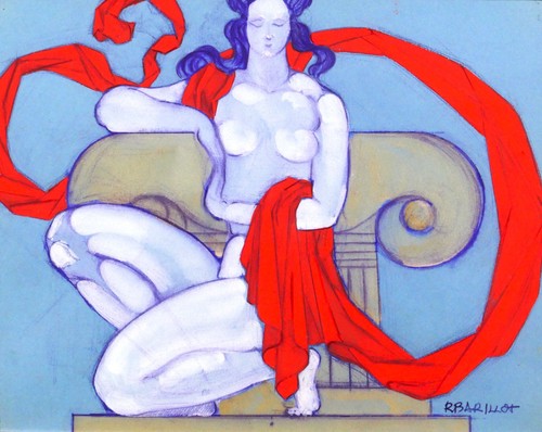 Disegno robert barillot donna - robert,
